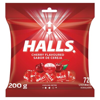 Hall's Lozenges Cherry 72 Pieces