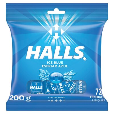 Hall's Lozenges Ice Blue 72 pieces
