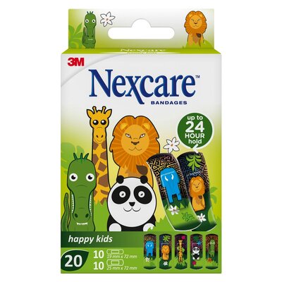 Nexcare Happy Kids Animal Plasters 20 Pack