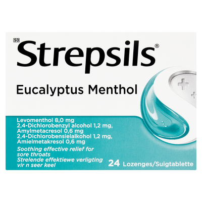 Strepsils Eucalyptus Menthol Lozenges 24 Pack
