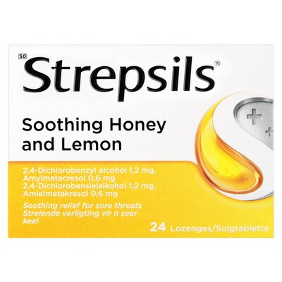 Strepsils Lozenges Honey & Lemon 24 Pack