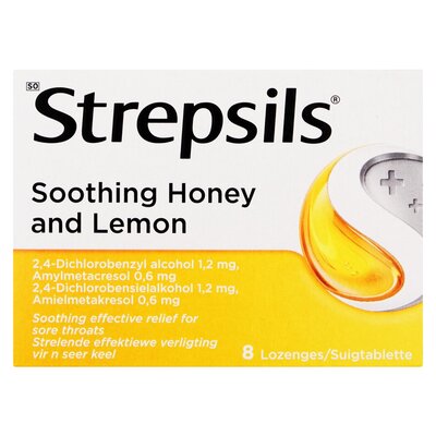 Strepsils Lozenges Honey & Lemon 8 Pack