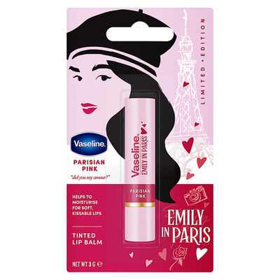 Vaseline Emily In Paris Parisian Pink Tinted Lip Balm 3g